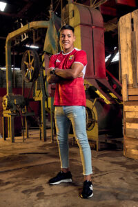 Pirma Herediano Camiseta entreno - Roja/Blanco - Imagen 2